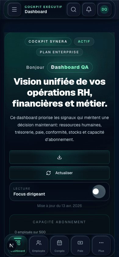 Version mobile de terrain